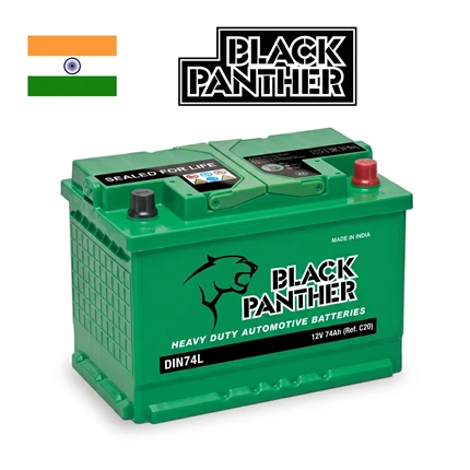 بطارية بلاك بانثر الكويت (BLACK PANTHER) مع خدمة التركيب أمام المنزل 24 ساعة عن طريق كراج متنقل