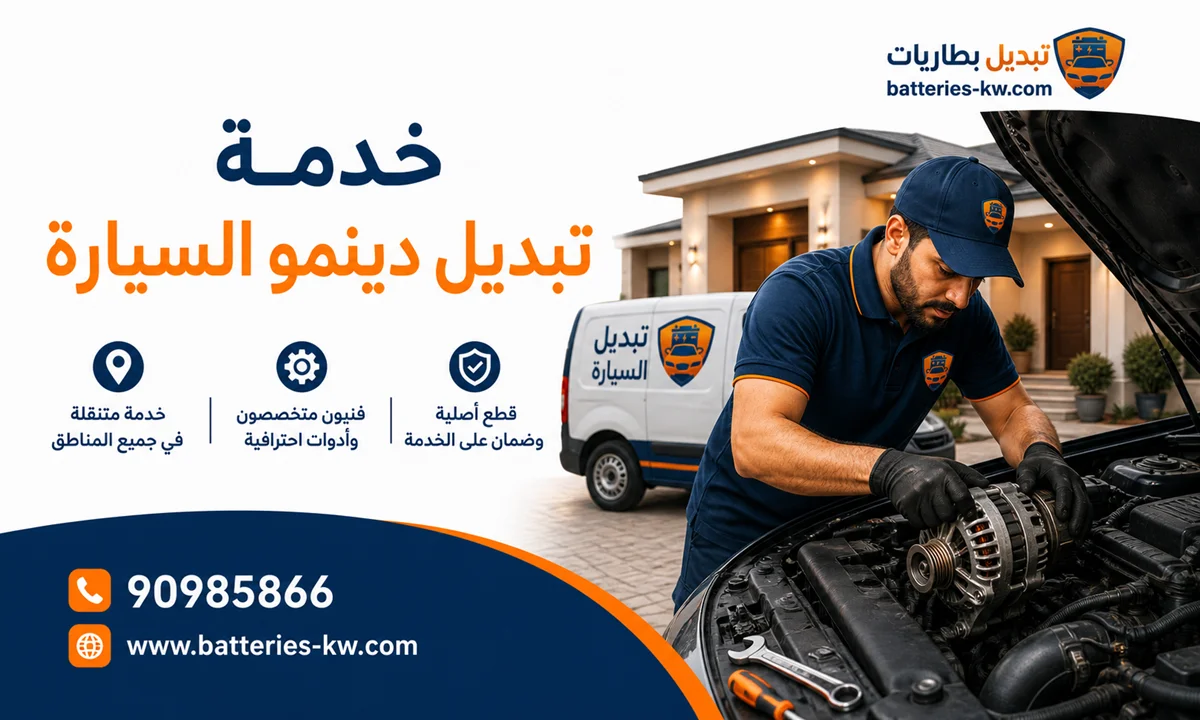 تبديل دينمو السيارة الكويت عند البيت 24 ساعة