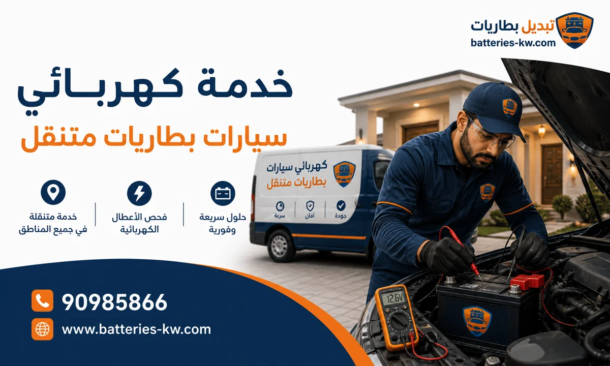 كهربائي سيارات متنقل الكويت 24 ساعة خدمة منازل